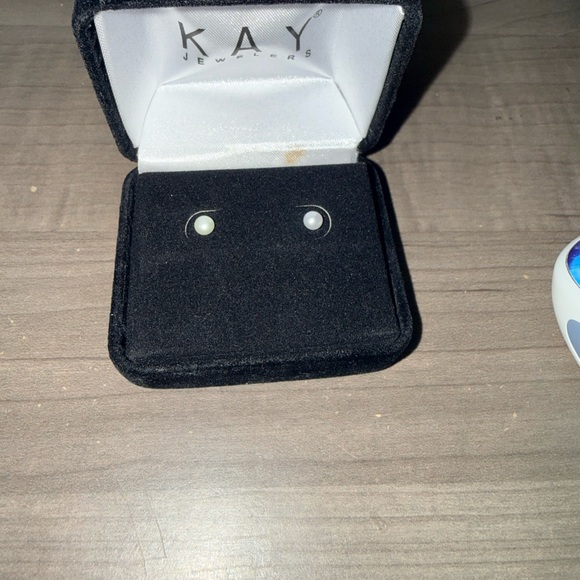 Kay Jewelers Jewelry - Kay Jewelers Classic Pearl Earrings in Black Box